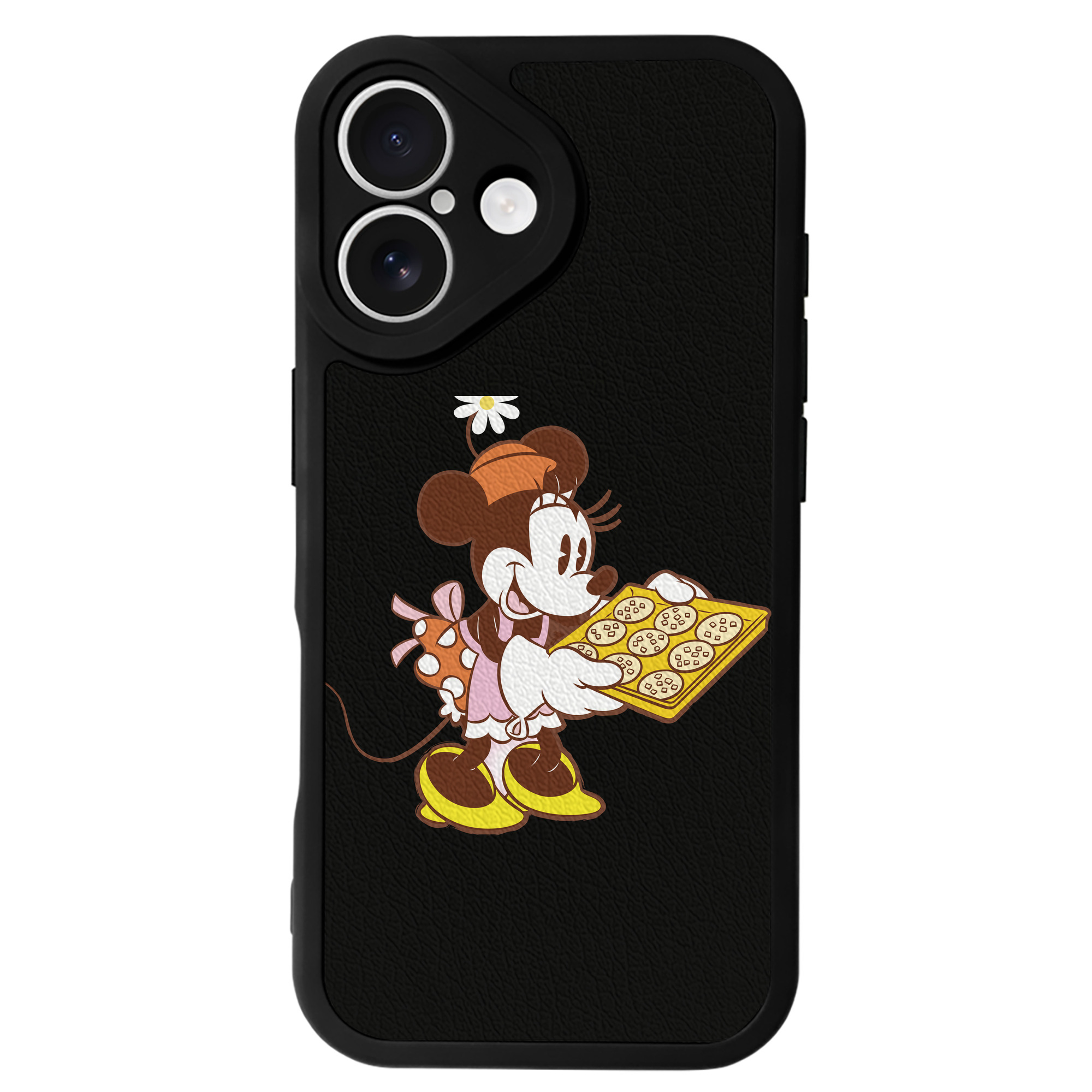 （画像用） ミッキーマウス Mickey Mouse 【iPhone 16シリーズ対応】シリコンスマホケース（レザー調） 材質：シリコン
